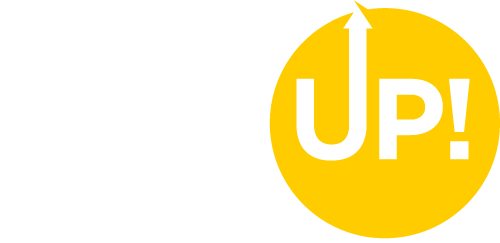 Logo for Gift Up!, a platform for selling gift cards online that Filmbot integrates with